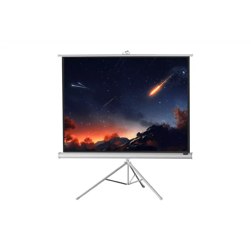 celexon Economy Οθόνη προβολής με τρίποδο 133 x 133 cm White Edition