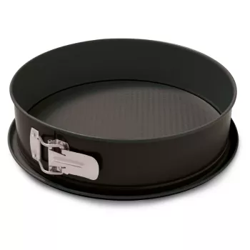 NEWILL Φόρμα κέικ με αποσπώμενο δακτύλιο Ø28x7,6 cm μαύρη αντικολλητική επίστρωση χάλυβας άνθρακα