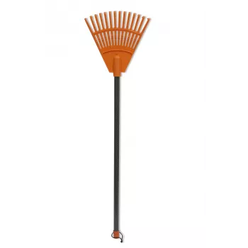 HORTUS Μικρό χειροκτένι με λαβή, πορτοκαλί, 20 cm κεφαλή, 14 δόντια