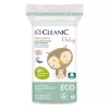 Cleanic Baby Eco Βαμβάκια για μωρά, 60 τεμ., 100% φυσικό βαμβάκι, υποαλλεργικά, χωρίς χλώριο