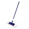 YORK Smart Flat Mop Brush 45x15 cm με τηλεσκοπική λαβή 74-130 cm, μικροΐνα, Γκρι/Μπλε