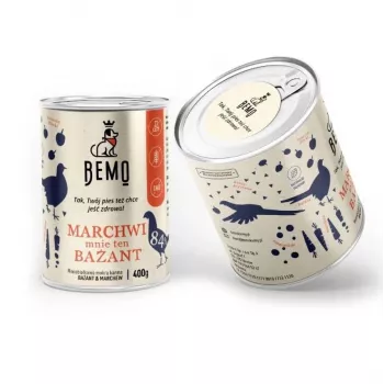 BEMO Marchwi mnie ten Bażant Mono - Υγρή τροφή για σκύλους - 400g