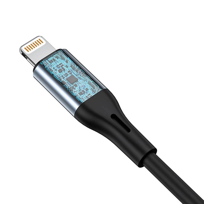 VIPFAN L05 Καλώδιο ήχου Lightning σε 3,5 mm AUX, 1 m, Γκρι