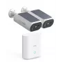 AOSU Smart Security SolarCam P1 SE Σύστημα 2-Kam Kit, 2K QHD, ασύρματο, ηλιακό, νυχτερινή όραση χρώματος, αμφίδρομος ήχος, IP65, 2 κάμερες