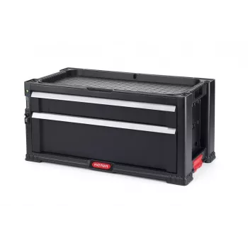 KETER DIY Εργαλειοθήκη με 2 συρτάρια, 56,2 x 28,9 x 26,2 cm, Μαύρο/Κόκκινο