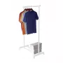 ORDINETT Deluxe Στατώ κρεμάστρας Λευκό 88x43x98-175cm