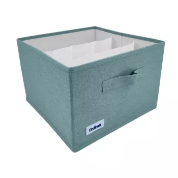 ORDINETT Box Cube 29x29x18,5 cm Κουτί αποθήκευσης με καπάκι σε Πράσινο μέντας