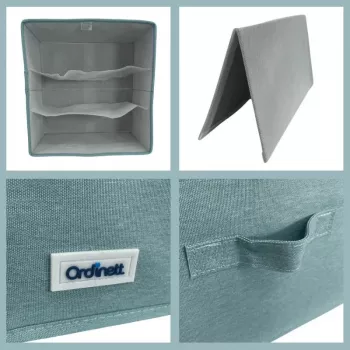ORDINETT Box Cube 29x29x18,5 cm Κουτί αποθήκευσης με καπάκι σε Πράσινο μέντας