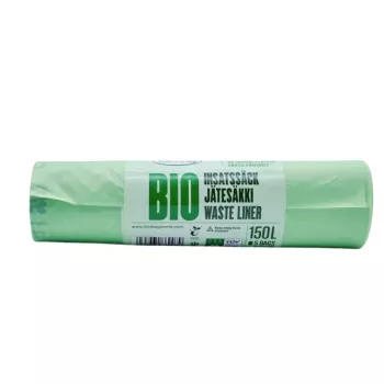 BioBag compostable σακούλες απορριμμάτων 125/150L, 5 ανά ρολό, 75x115 cm, Πράσινο