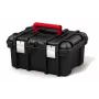 KETER DIY Εργαλειοθήκη 16, 41,9 x 32,7 x 20,5 cm, Μαύρο με κόκκινες πινελιές, στοιβαζόμενη, μεταλλικά κλείστρα, αφαιρούμενη θήκη