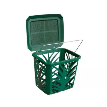 BIOBAG Κάδος βιοαποβλήτων MaxAir 7L 24x19,7x20,5cm Πράσινο