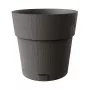 STEFANPLAST Ethica Γλάστρα με πιατάκι Ø40x39cm Γκρι