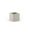 STEFANPLAST Γλάστρα Square Ethica 36x36x35 cm Λευκό