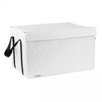 ORDINETT Κουτί αποθήκευσης M 41x31x25cm Βαμβάκι Γκρι