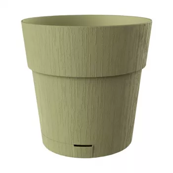 STEFANPLAST Γλάστρα με πιατάκι Ethica Ø40x39cm Πράσινο