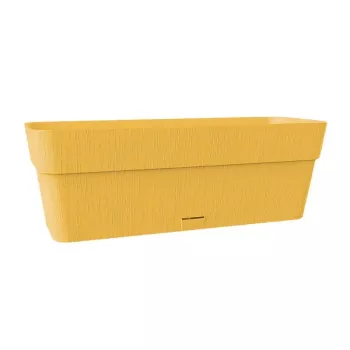 STEFANPLAST Ethica Ζαρντινιέρα με πιατάκι 50x18x17 cm κίτρινο μουσταρδί