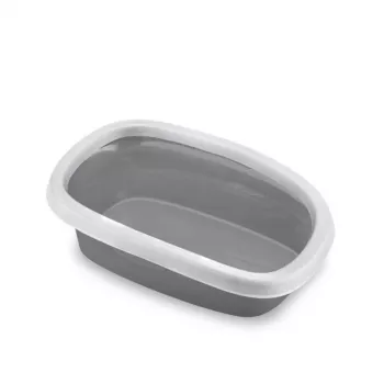 STEFANPLAST Αμμολεκάνη γάτας Sprint 20 58x39x17 cm λευκή/γκρι