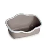 STEFANPLAST Αμμολεκάνη γάτας Tres Chic Open 56x38,5x26 cm λευκή/ανοιχτό γκρι