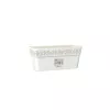 STEFANPLAST Ζαρντινιέρα με πιατάκι Gaia 30x13x12 cm λευκή