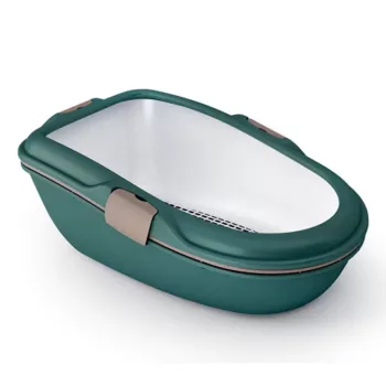 STEFANPLAST Furba Chic Maxi Αμμολεκάνη γάτας 69,5x47x26 cm πράσινη/ανοιχτό γκρι