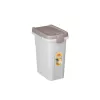 STEFANPLAST Δοχείο αποθήκευσης τροφής κατοικίδιων 15 L λευκό/ανοιχτό γκρι