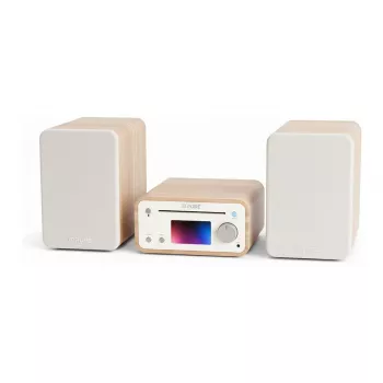 Pure Classic Στερεοφωνικό Mini-Hi-Fi-System DAB+/FM, Bluetooth, CD, USB λευκό/δρυς