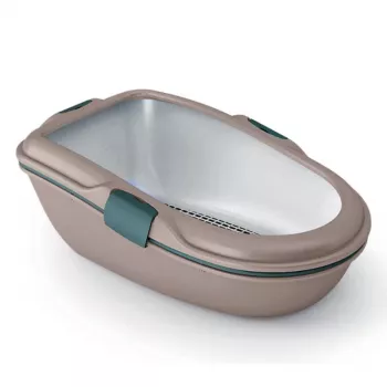 STEFANPLAST Τουαλέτα γάτας Furba Chic Maxi 69,5x47x26 cm ανοιχτό γκρι/πράσινο