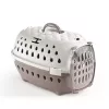 STEFANPLAST Travel Chic Θήκη μεταφοράς για κατοικίδια 50x34,5x32 cm λευκό/ανοιχτό γκρι