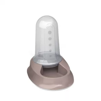 STEFANPLAST Chic 2L Αυτόματος τροφοδότης και ποτίστρα κατοικίδιων, ανοιχτό γκρι, 32 x 21 x 29 cm