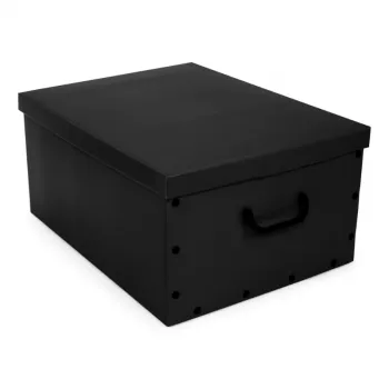 ORDINETT Χάρτινο κουτί 49x39x25cm Μεγάλο κουτί μονόχρωμο ανάμεικτα λευκό/μαύρο/ναυτικό μπλε/ανοιχτό γκρι