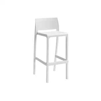 BICA σκαμπό μπαρ κήπου Volga Stool 65 50x49x89cm λευκό