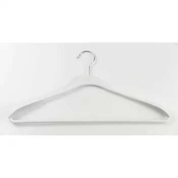 ORDINETT Κρεμάστρες 2 τεμ. πλαστικές Soft Touch 45cm ανάμεικτα μαύρο μπλε ανοιχτό γκρι λευκό