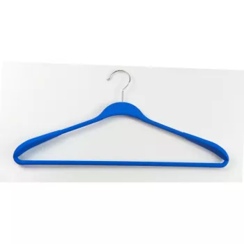 ORDINETT Κρεμάστρες 2 τεμ. πλαστικές Soft Touch 45cm ανάμεικτα μαύρο μπλε ανοιχτό γκρι λευκό