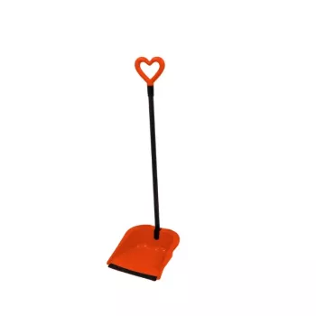 GIOSTYLE Rubber Hair Scoop Love Σετ φαράσι και βούρτσα, 24,5x27x85 cm, διάφορα χρώματα