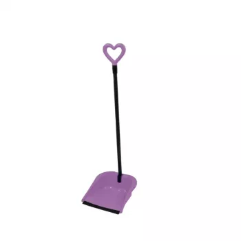 GIOSTYLE Rubber Hair Scoop Love Σετ φαράσι και βούρτσα, 24,5x27x85 cm, διάφορα χρώματα