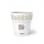 STEFANPLAST Gaia Γλάστρα με πιατάκι Ø25x25cm λευκό