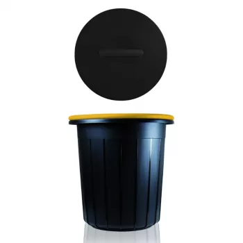 GIOSTYLE Eco Solution 16L Κάδος απορριμμάτων σκούρο γκρι/κίτρινο