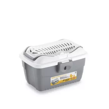 STEFANPLAST Μεταφορικό κουτί Mini Gulliver 40x30x24cm Λευκό/Γκρι