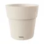 STEFANPLAST Ethica Γλάστρα με Πιατάκι Ø40x39cm Λευκό