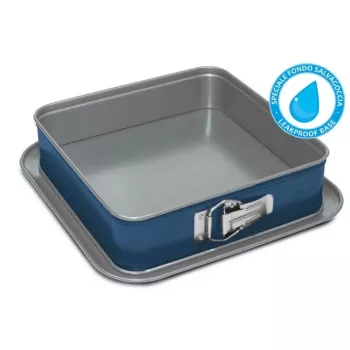 GUARDINI XBake Τετράγωνη φόρμα ψησίματος 24x24x7 cm Αντικολλητικός χάλυβας άνθρακα Ανθρακί γκρι