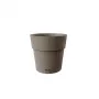 STEFANPLAST Ethica Γλάστρα με Πιατάκι Ø20x19cm Καφέ