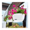 STEFANPLAST Κρεμαστή γλάστρα Natural Ø30x14,5cm Λευκό