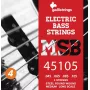Galli MSB-45~105 S 4-String Electric Bass Guitar Strings, Nickel Plated Steel, Round Wound, .045-.105