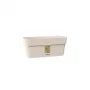 STEFANPLAST Ethica Flower Box with Tray, 30 x 13 x 12 cm, White