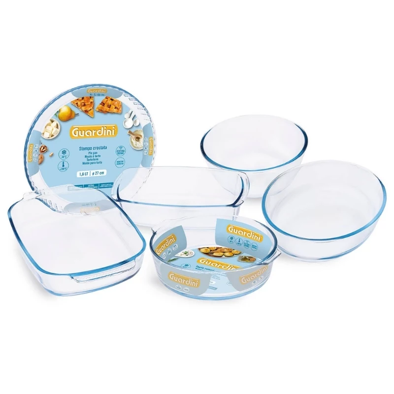 GUARDINI Γυάλινο μπολ Βοριοπυριτικό Ø21cm 2,1L Διαφανές