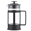 ASI COLLECTION GULFI L 1L French Press Καφετιέρα, Βοριοπυριτικό γυαλί, Ανοξείδωτος χάλυβας