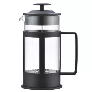 ASI COLLECTION GULFI L 1L French Press Καφετιέρα, Βοριοπυριτικό γυαλί, Ανοξείδωτος χάλυβας