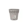 STEFANPLAST Gaia Γλάστρα με Πιατάκι Ø20x19cm Ανοιχτό γκρι