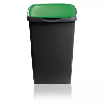 GIOSTYLE Κάδος απορριμμάτων Eco Solution 45L 37x36x53,5cm Σκούρο γκρι/Πράσινο