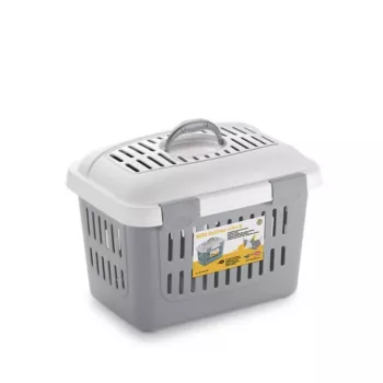 STEFANPLAST Μεταφορικό κουτί Midi Gulliver 45x33x33cm Λευκό/Γκρι